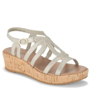 Baretraps Wedge Sandals^Wilma Wedge Sandal Champagne