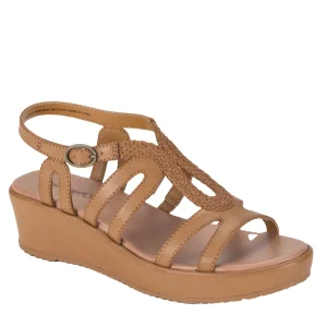 Baretraps Wedge Sandals^Wilma Wedge Sandal Caramel