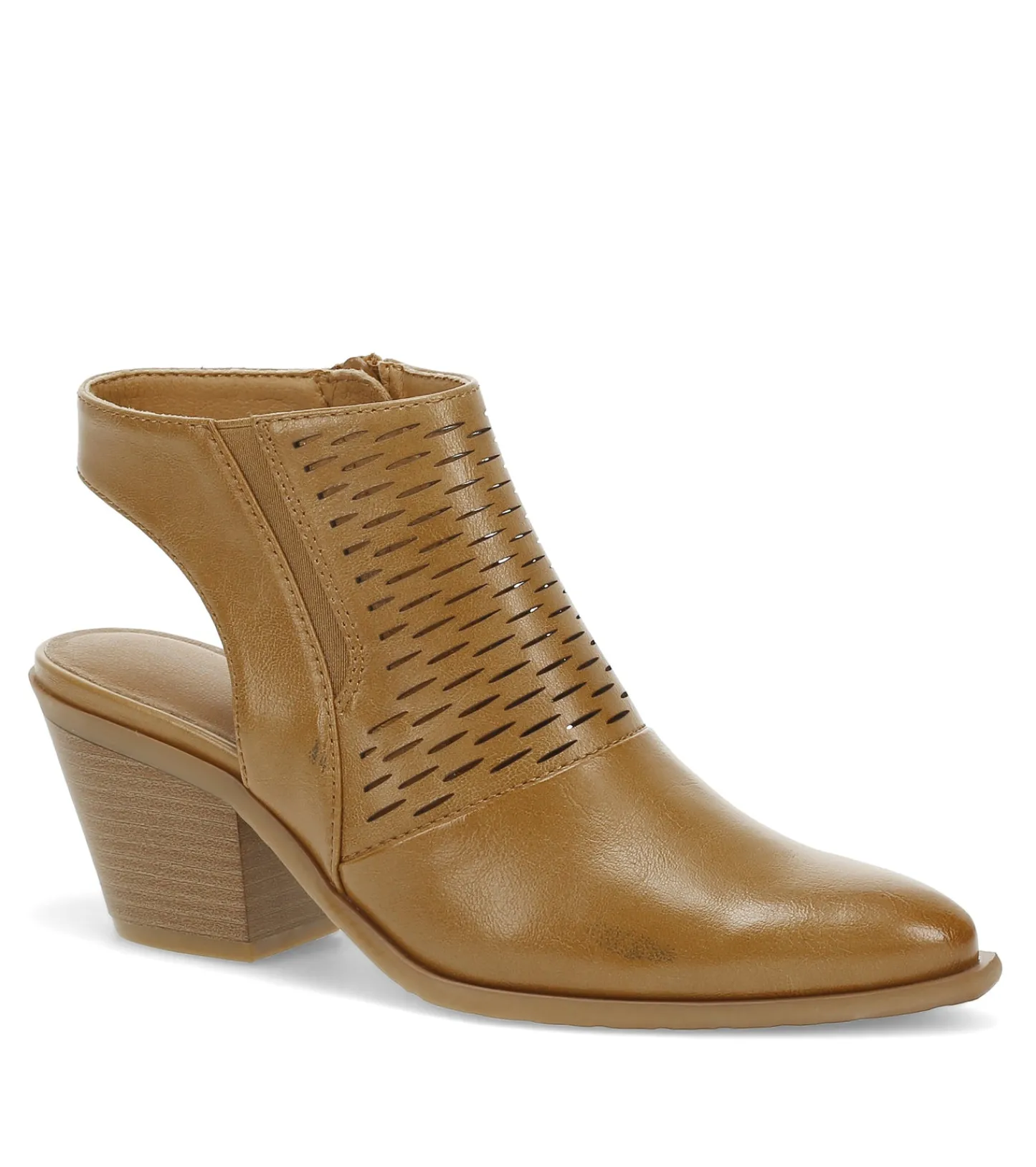 Baretraps Booties^Yangley Block Heel Bootie LightAlmond