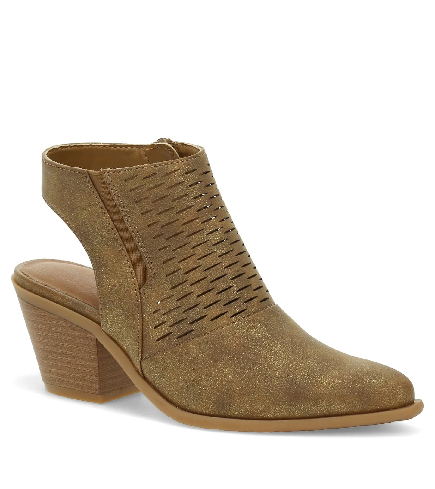 Baretraps Booties^Yangley Block Heel Bootie Gold