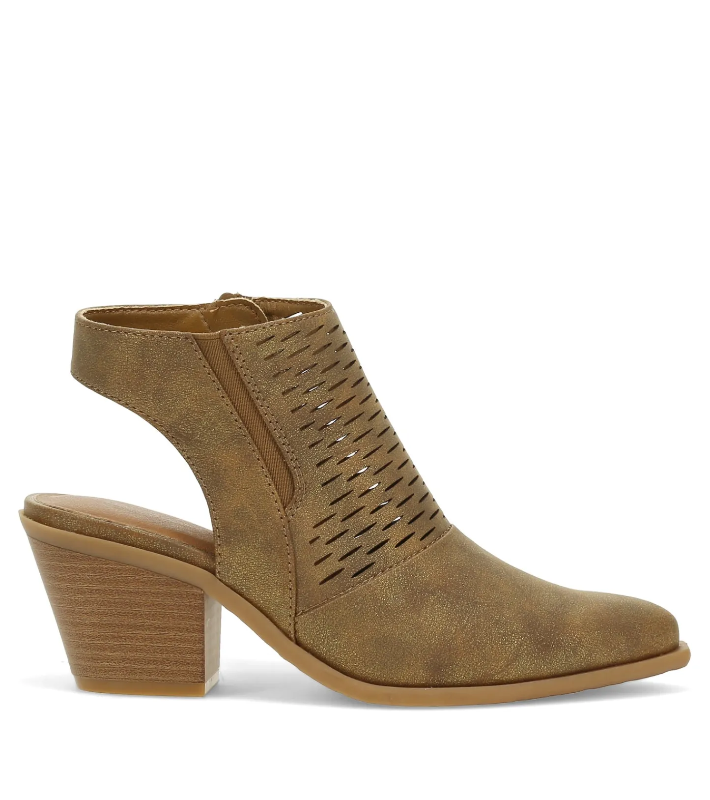 Baretraps Booties^Yangley Block Heel Bootie Gold