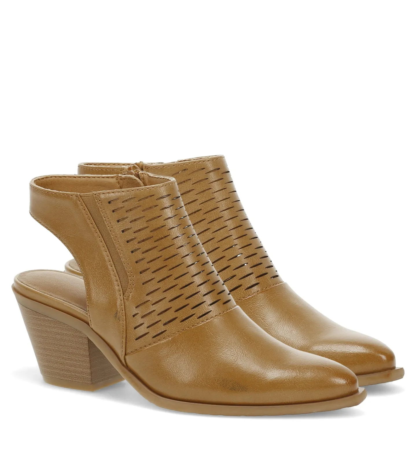 Baretraps Booties^Yangley Block Heel Bootie LightAlmond